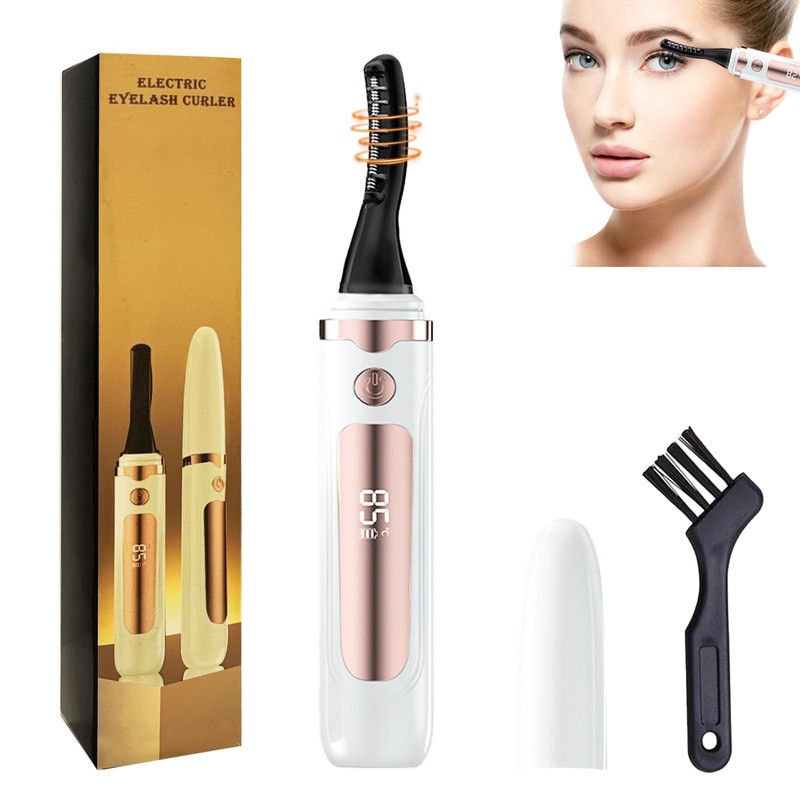 Heated Eyelash Curler for Women, USB Rechargeable Lash Curling Beauty