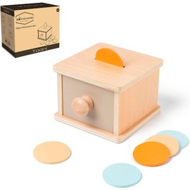 YAANI Montessori Coin Toss, Baby Toy 6 Months, Montessori Toy Baby, Toy from 2 Years, Baby Toy, Montessori Toy from 3 Years, Baby Toy 1 Year