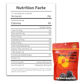 Organic date Black Sesame Balls Snacks Pure Honey Handmade date Black Sesame Pills Plant Protein Sources Vegan Jujube Snacks(3 Bag, Date)