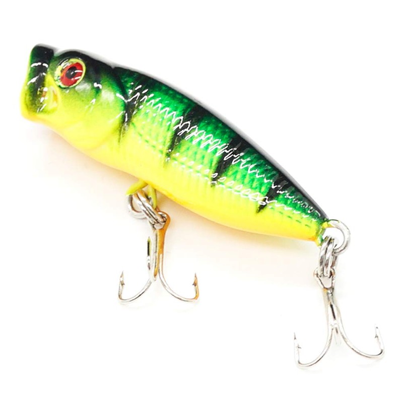 Seasky Fishing Plug Lures Micro Popper Topwater Trout Attack in