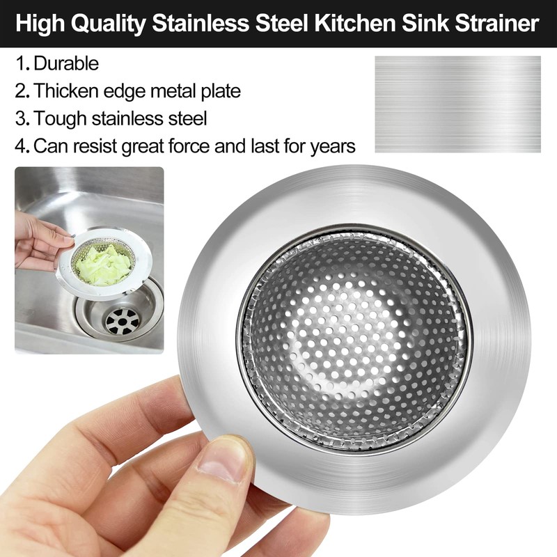 2Pack 304 Stainless Steel Sink Protector for Double Kitchen Sink