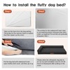 Rainmr Microsuede Dog Bed for Small & Medium Dogs -