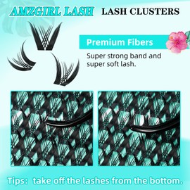 Lash Clusters Manga 168Pcs Eyelash Cluster Wet Look Ultra-Thin Invisible Lash Band Eyelashes Extensions Spiky Anime Wide Span Lashes(Kitten,C-18mm)