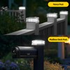 EXCMARK 4x4 Solar Post Cap Lights, Fence Deck Post Lights