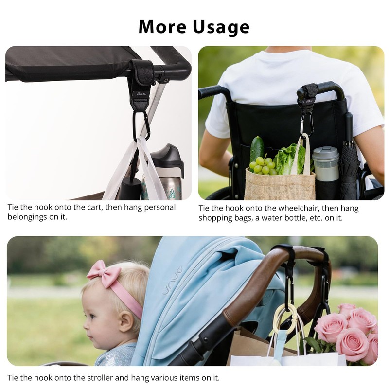 Luggage Strap and Hooks 3PCS for Securing Belongings to Suitcase,