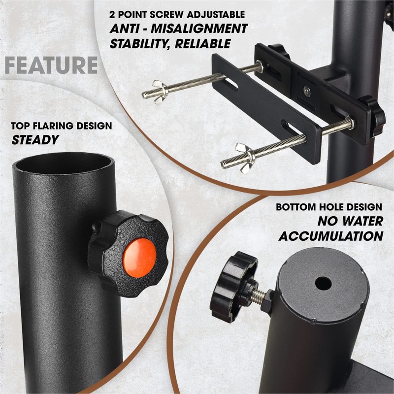 Patio Umbrella Holder, Heavy Duty Deck Umbrella Mount, Umbrella Holder
