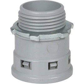 3/4 Inch ENT Connector, 10 Pack, PVC Electrical Nonmetallic Smurf Tubing Straight Connector, Concrete Tight, UL Listed