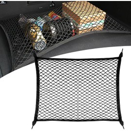 Red de carga KUQUTIDY para cama de camioneta, red de carga elástica para cama de camioneta con ganchos para SUV, red de malla para portón trasero de coche de 160X120 cm, redes de almacenamiento