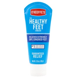 O'Keeffe's for Healthy Feet Foot Cream - 3 oz Tube (1 Pack) - Guaranteed Relief for Extremely Cracked, Dry Feet, Repairing Skincare, Instantly Boosts and Retains Moisture Levels | O'Keeffe's