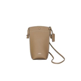 Rever Rubin Phone Crossbody Sling Bag, Leather, Fits Phone, Cards, Essentials (Biscuit (Brown))