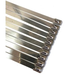 TR Stainless Steel Cable ties- Metal cable ties SS304& SS3016 steel EXTRA LONG AND LARGE (HEAVY DUTY) 10pieces