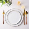 AmorArc Ceramic Dinner Plates Set of 6, 10.5 Inch Handmade