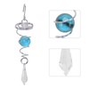 Wind Spinner Stabilizer Crystal Ball, 2 Gazing Ball Spiral Tail