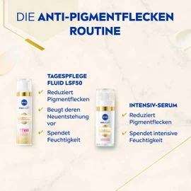 NIVEA Cellular Luminous Anti-Pigment Spot Set with Face Serum, Anti-Ageing Day Cream with SPF 50, Skin Care with Hyaluronic Acid, to Reduce All Types of Pigment Spots