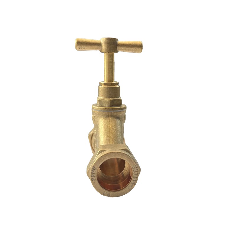 22mm Stopcock Brass Compression Valve - Durable Stopcock Valve with