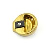 Schlage 10-058 1 3/4" Diameter Circular Replacement Strike Plate with 1 7/32" Li, Polished Brass