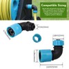 2 Pcs 1/2"(12.5mm) Garden Hose Elbow Quick Connector 90 Degree