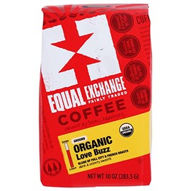 Equal Exchange Organic Ground Love Buzz Drip Coffee, 10 oz Pack 6