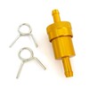 Gold Anodized Aluminum Fuel Filter - 5/16"