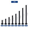 #10 x 1 Black Hex Washer Head Self Drilling Screws