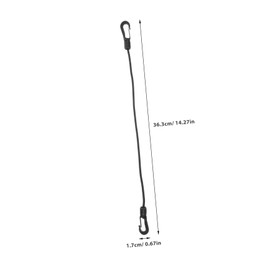 BESPORTBLE 5pcs Outdoor Camping Hook Straps Durable Elastic Tie Down Ropes with Double Hooks Portable Cord for Tent Fastening and Emergency Use Lightweight and Compact Design