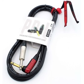 X-LEAD IC26PN030BK Platinum series,Very Quality Instrument cable for Guitar, Bass & Keyboards -Jack to Jack - Unbalanced cable - (3 m, black) - MADE IN ITALY by INCO