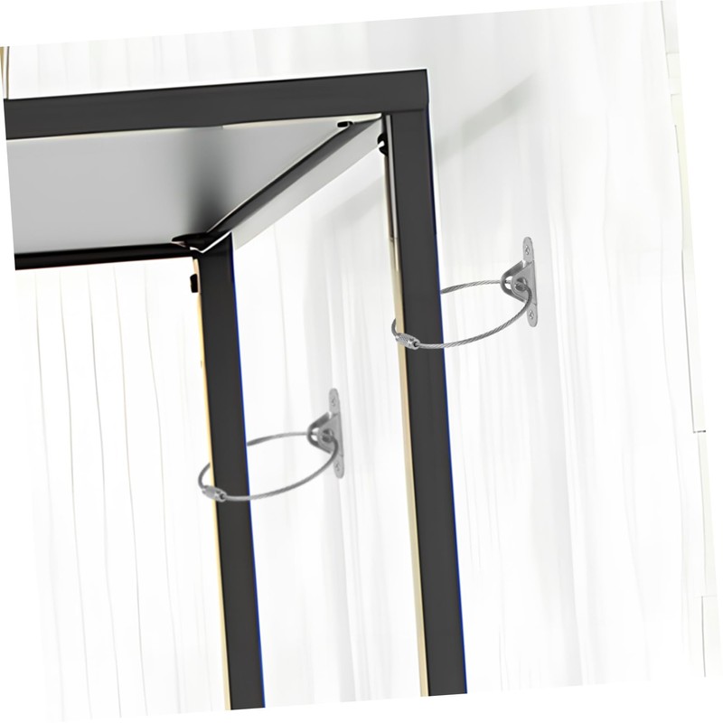 Totority 6sets Tip Furniture Anchors Wall-Mount Safety Straps for Proofing