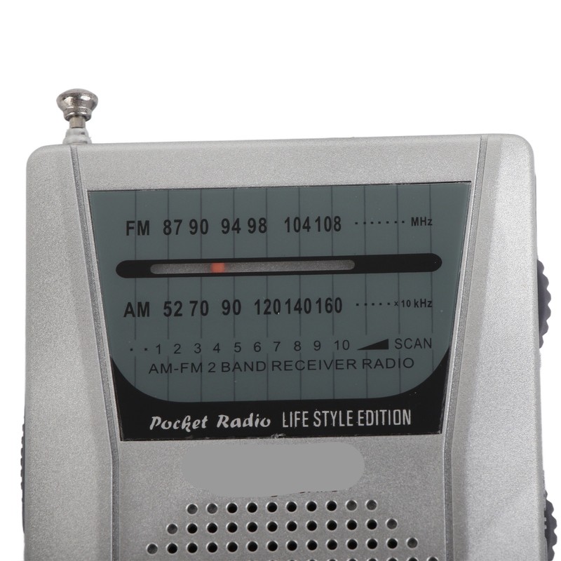 Mini AM FM Radio Manual Operation Easy Adjustment Memory Function