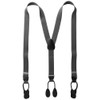Status Men's Suspenders 11/4 Inch Poly Elastic 46 Inch Leather