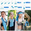 10 Pzs Toallas de Microfibra 90x30 cm para Gym y