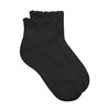Jefferies Socks Girl's Seamless Ruffle Sport Quarter Socks 1 Pack,