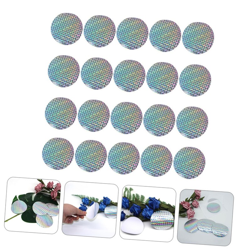 FUNOMOCYA Bird Repelling Film 60pcs Sticker Pigeon Garden Deterrent Bird