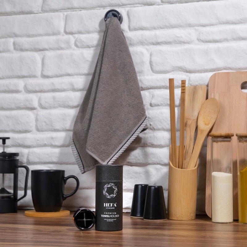 HEFA Towel Hooks, Towel Holder, Dish Towel Holder, Kitchen Organization,