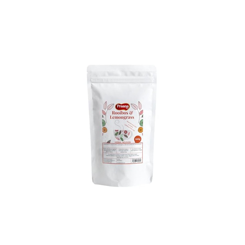 Praana Tea - Rooibos and Lemongrass Herbal Infusion - 500g