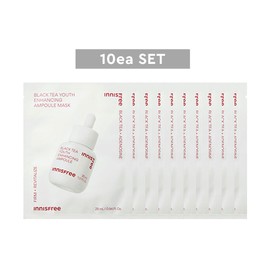 innisfree [10ea SET] INNISFREE Black Tea Youth Enhancing Ampoule Mask