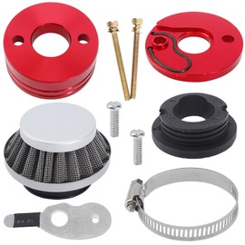 QAZAKY 42mm 43mm 44mm 45mm Air Filter Adapter Velocity Stack for 33cc 43cc 47cc 49cc 50cc 52cc SYX Moto Dirt Bike Minimoto Pit Mini Pocket Bike Kids ATV Go Kart Quad Moped Chopper Gas Powered Scooter