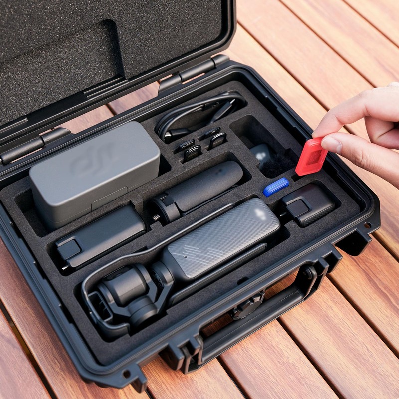 Solid OSMO Pocket 3 Case, Hard Shell Water-Resistant Case for