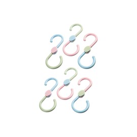 Mondream S Hook, Swivel S Hook, S Hook for Kitchen, Bathroom, Bedroom, Office, Office S Hooks for Office Use with Bathroom Hooks, 6 Pcs