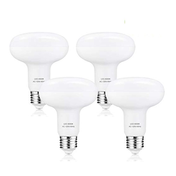 12W BR30 LED lamp (100Watt Equivalent), Natural White 4000K Dimmable 120 Volt 1260 Lumens LED Flood Light Bulb Indoor Outdoor Lighting,E26 Base (4 Pack)