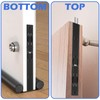 2 Pack Flush Bolt for Double Door, 8 Inch Stainless