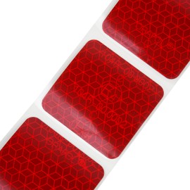 Prolac Reflective Contour Marking, 10 Metre Marking with Striking Colour, Transferable Outline Marking on Vehicles - Fits Trucks and Trailers - Red/Segmented