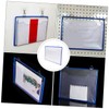 Operitacx Briefcase Transparent File Container Storage Bag for Documents Organiser