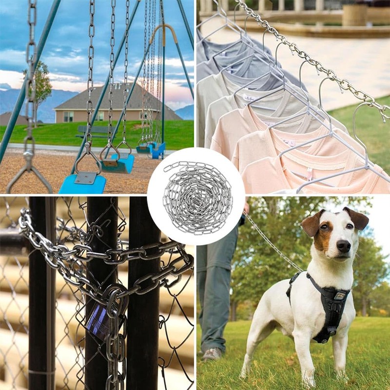 6 pieces M2 stainless steel chain, 6 m chain links,