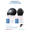 Horudot Bluetooth Motorcycle Helmets Modular Dual Visor Flip-up Full Face