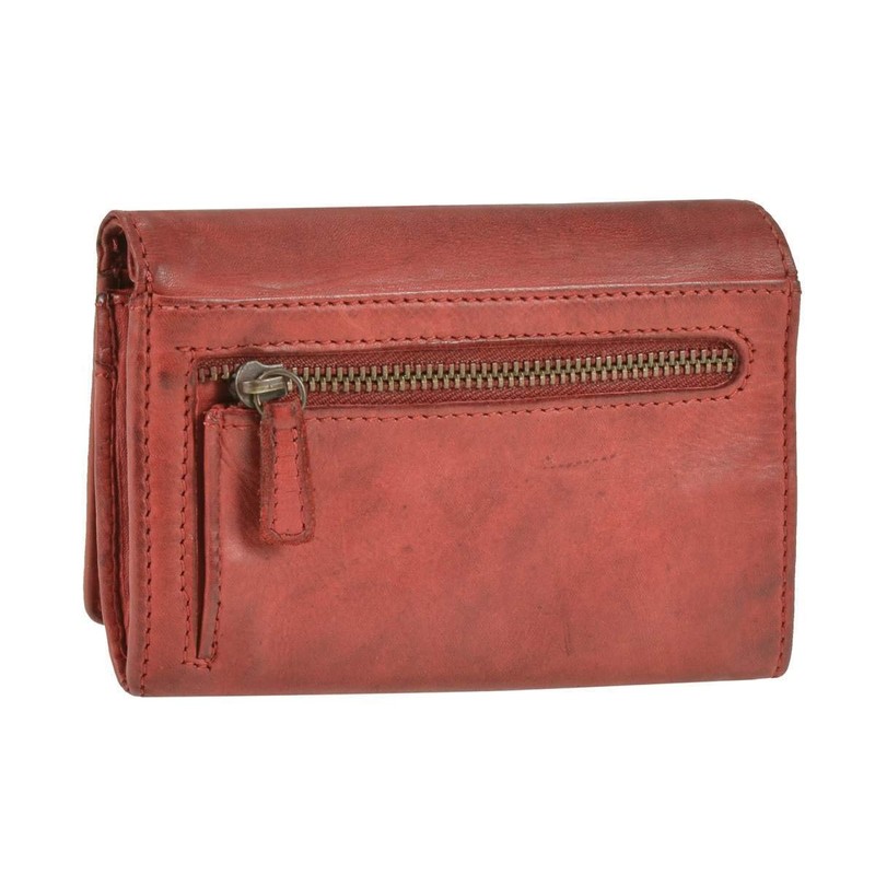 Bear Design Women's Wallet Leather 9 Card Slots Red, red,