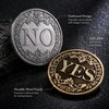 Yes or No Decision Coin for Fun Choices – Bronze