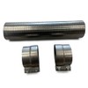 Stainless Steel Flexible Exhaust Flex Pipe w/Band Clamps - 4"