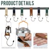 Leather S Hooks, Pack of 12 Hooks for Clothes Rail,
