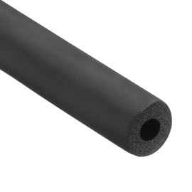 Rebower 3/8" ID Pipe Insulation Tubing 3/8" Thick Heat Preservation Foam Tube, [for Plumbing Freeze Protection Exercise Handle] - 1.1" OD/6ft/Black(9x27mm)