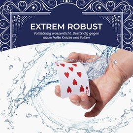 Heavy Playing Cards UK, Wind-Resistant and Waterproof Deck of Cards, Classic Outdoor Choice, Plastic Protected Poker Cards, Extra Built-in Layers for Long Lasting Protection